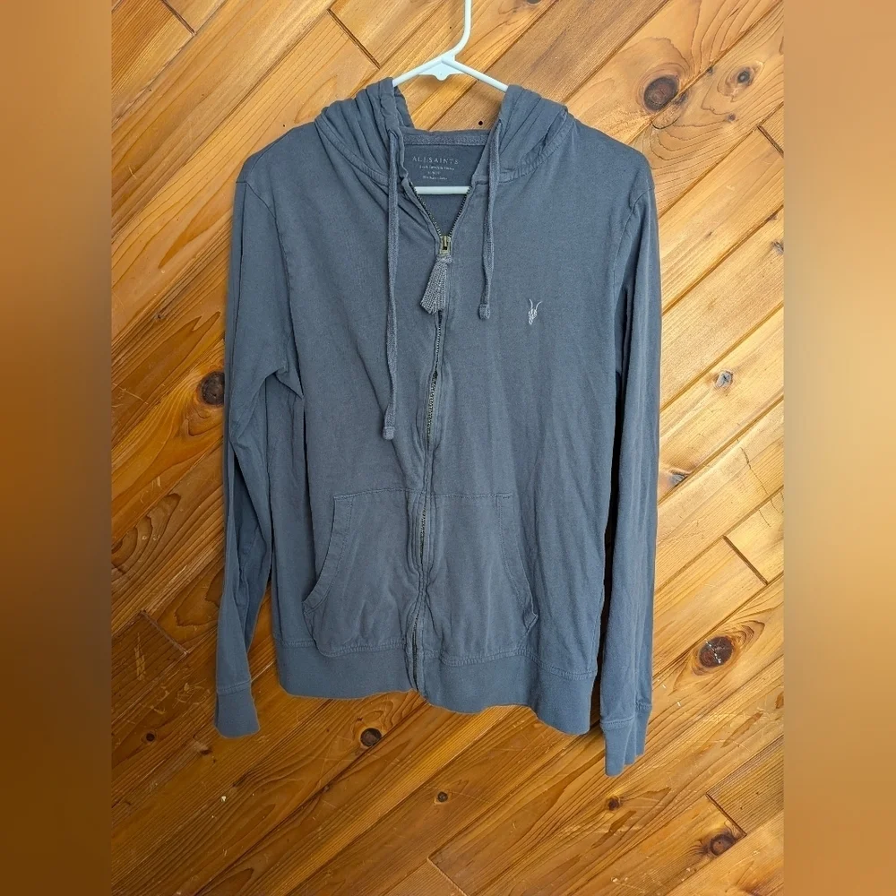 Men's Gray Brace Hoodie Sweater Size Small